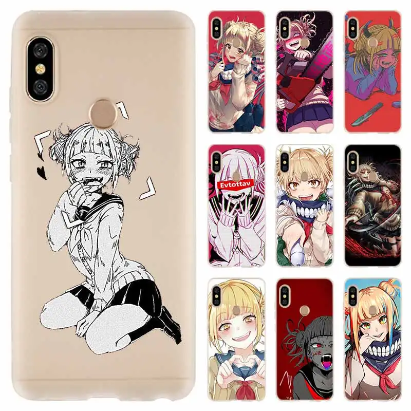Мягкий чехол для Xiaomi Redmi 9A 8A 7A Note 10 9 8 7 Pro Max 10S 9S 8T Роскошный с аниме Himiko Toga Boku