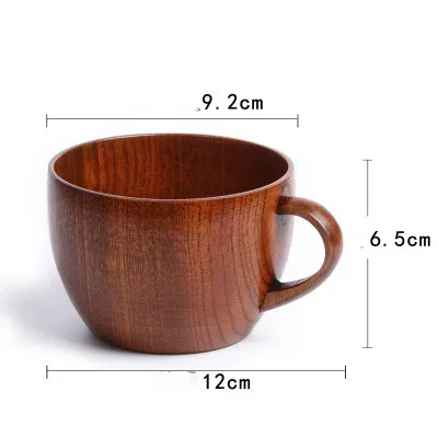 Стакан из массива дерева в японском стиле для сакэ/чая/кофе/вина/воды