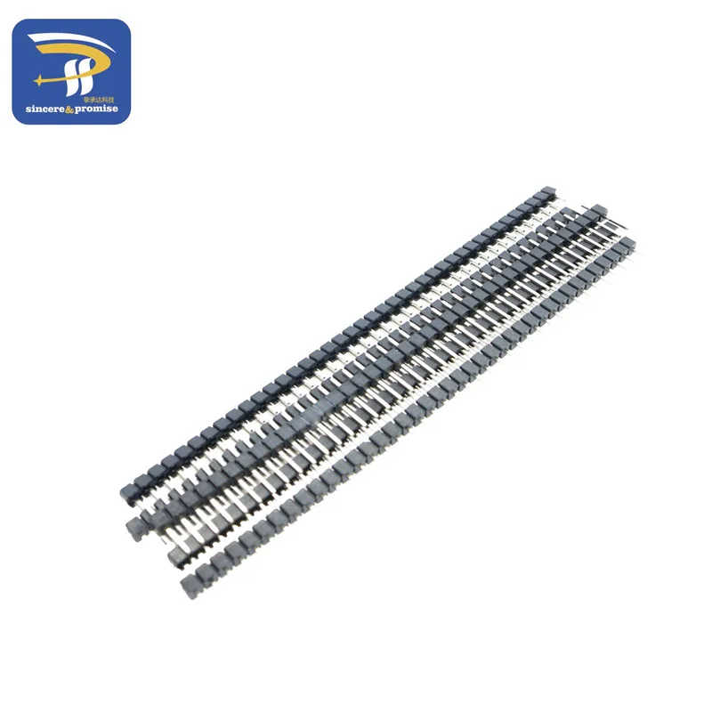 100x 40 Pin 2.54 mm Single Row Male Header for Arduino Prototype Shield DIY | Электронные компоненты и