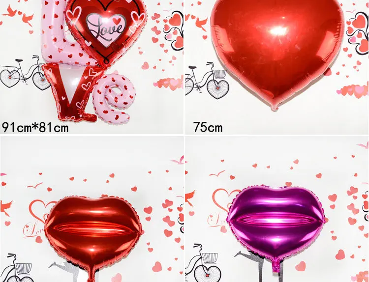 1pc Inflatable Air Ballons Groom and Bride LOVE Heart Shaped Aluminium Foil Balloon Wedding Engagement Party Decoration C1017 | Дом и сад