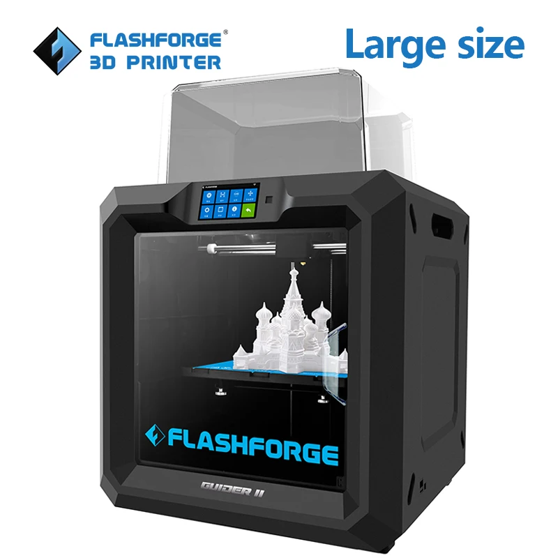 Flashforge Guider II 2 Intelligent Industrial Grade 3D Printer Auto Leveling Wireless Resume Printing Large Size 280*250*300mm | Компьютеры