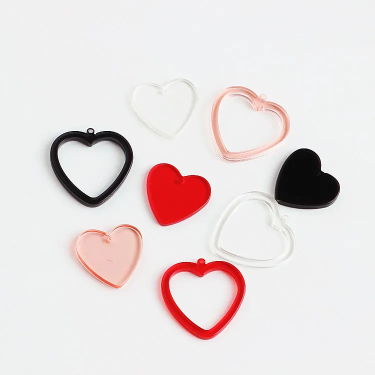 DIY handmade jewelry accessories Japan original night wind love heart pierced earrings pendant Pendant materials | Украшения и