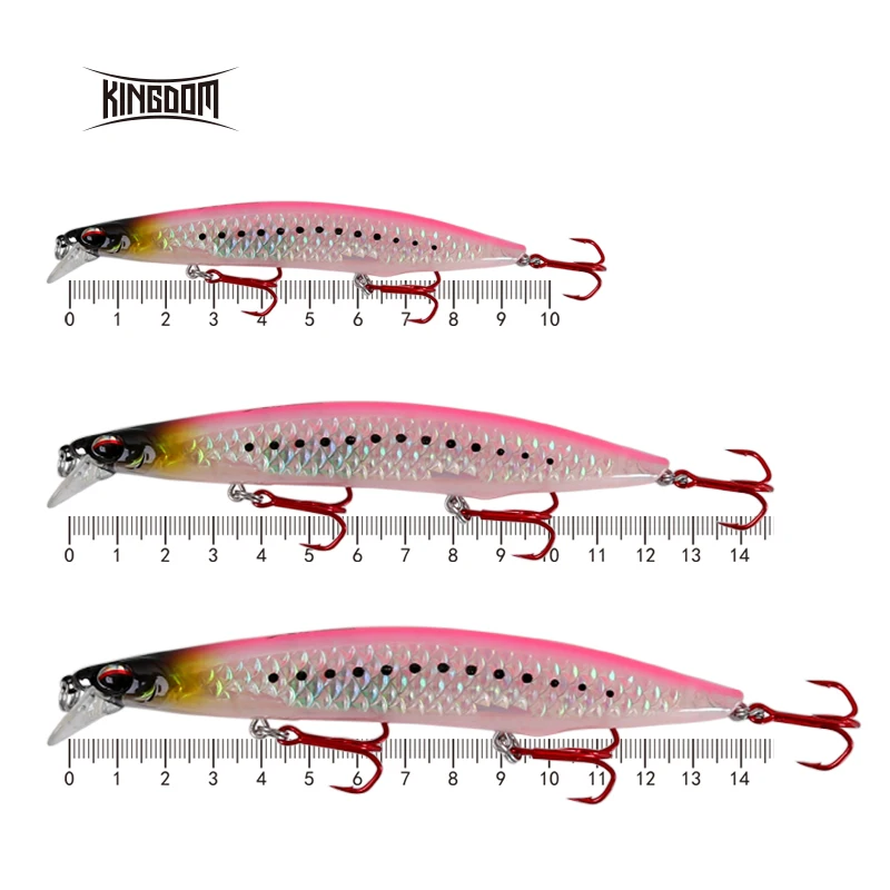 Королевство Рыболовная Приманка Minnow твердая приманка 8 г 95 мм 20 125 27 140 плавающие
