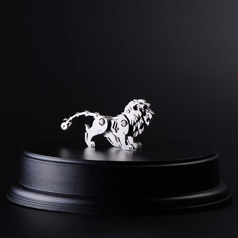 3D металлическая модель Съемная повезло God Beast Льва готовый продукт не сборки