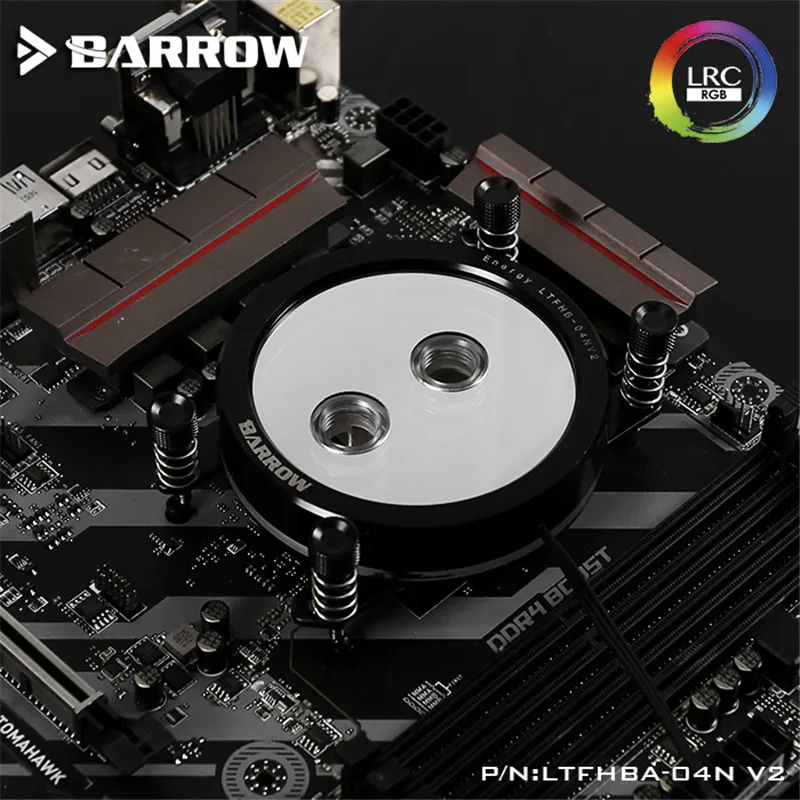 Barrow Jetting type micro waterway CPU Block (Supreme Edition) for AMD/AM4/AM3 platform LRC2.0 5V 3PIN LTFHBA-04N V2 | Компьютеры и