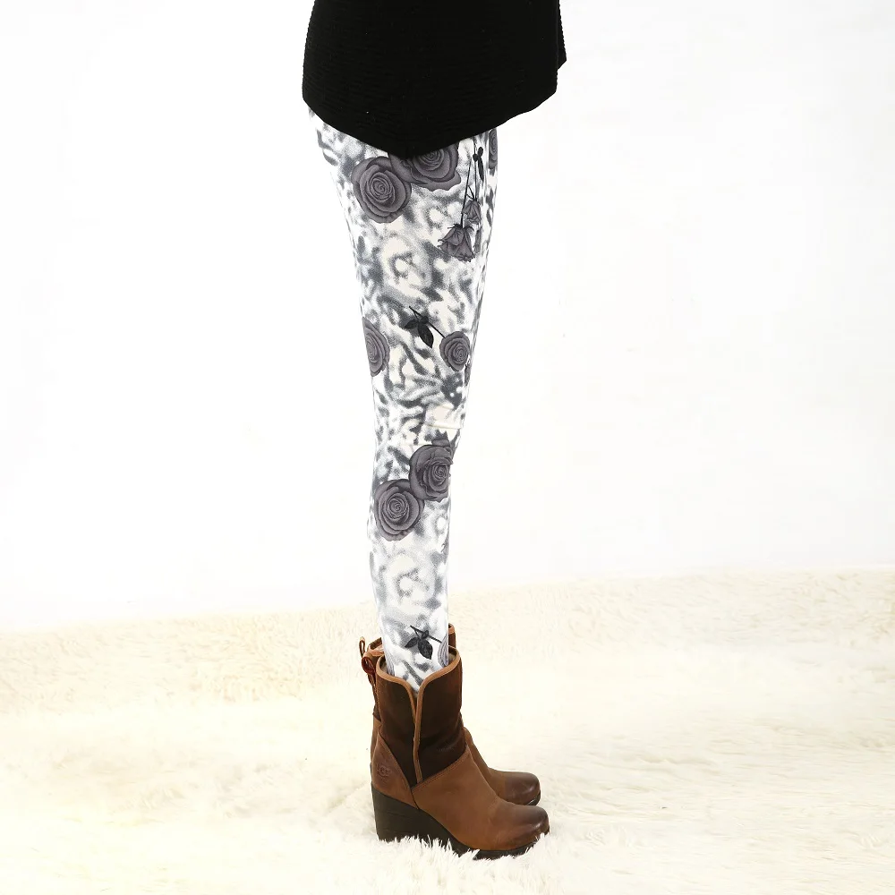 Женские эластичные леггинсы в американском стиле с принтом размеры до xxxxxl|comfort