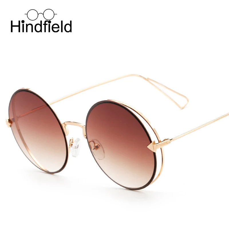 Hindfield бренд Дизайн Для женщин Солнцезащитные очки для модные мужчин круглые