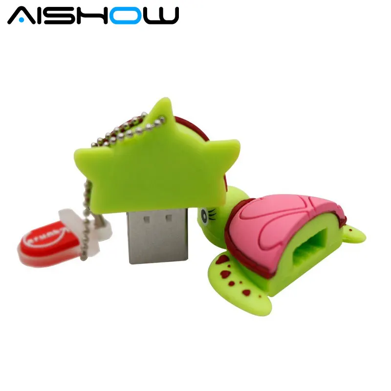 PenDrive черепаха U диск USB флеш-накопитель мультфильм слот для карт памяти 4 ГБ 8