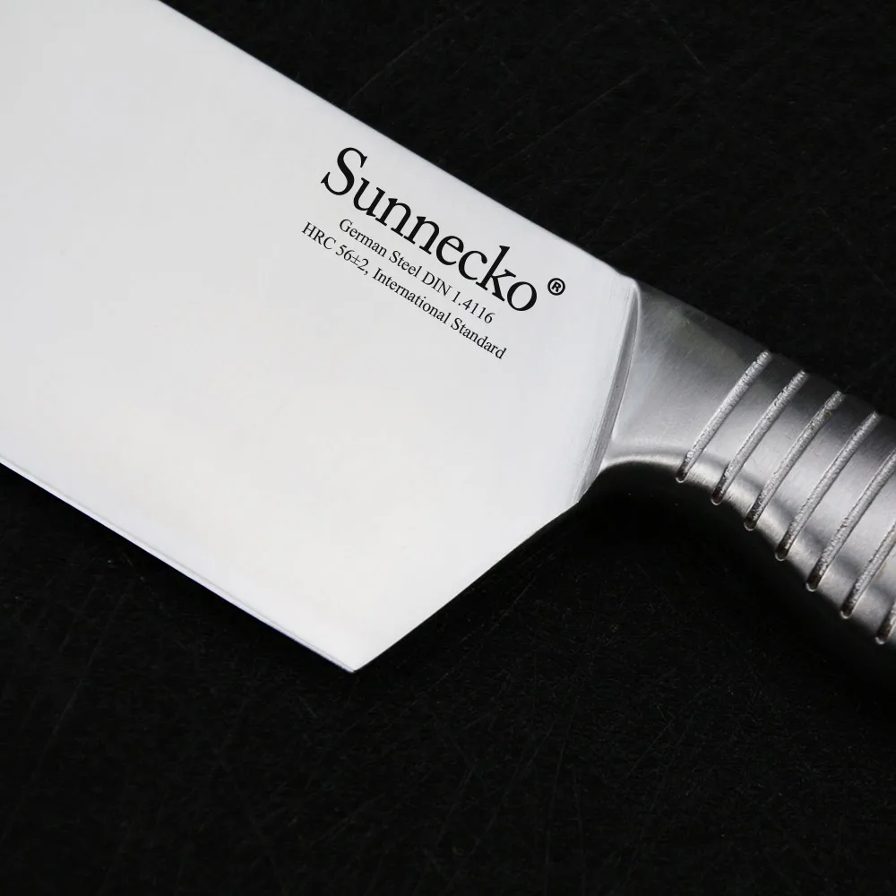 Sunnecko 8 &quotдюймовый шеф повара кухонный нож немецкий 416 сталь core лезвие с полосками