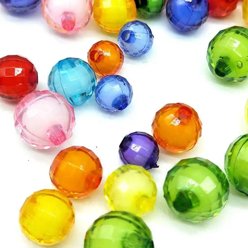 DIY 8/10/12 мм 100/50/30 шт. дешевые круглые бусины из акриловой смолы конфетных цветов
