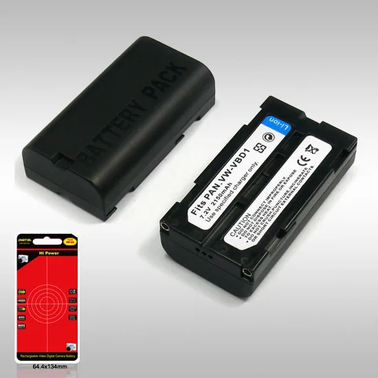 

Camera Battery Replace For PANASONIC VBD1/VBD1E Fit For DX100/2IEN/DL1/DS3/DS5/DS100/DA-1/JVC814/For ToshibaBPL13 7.2V 2150mAh