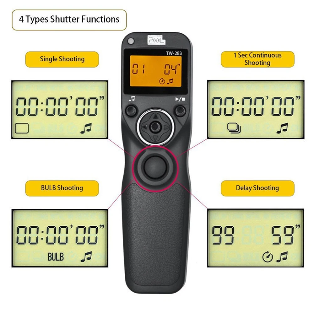 Pixel TW-283/DC2 2.4G Wireless Timer shutter Remote Control For Nikon D5000 D5100 D5200 D5300 Release SLR remote control | Электроника