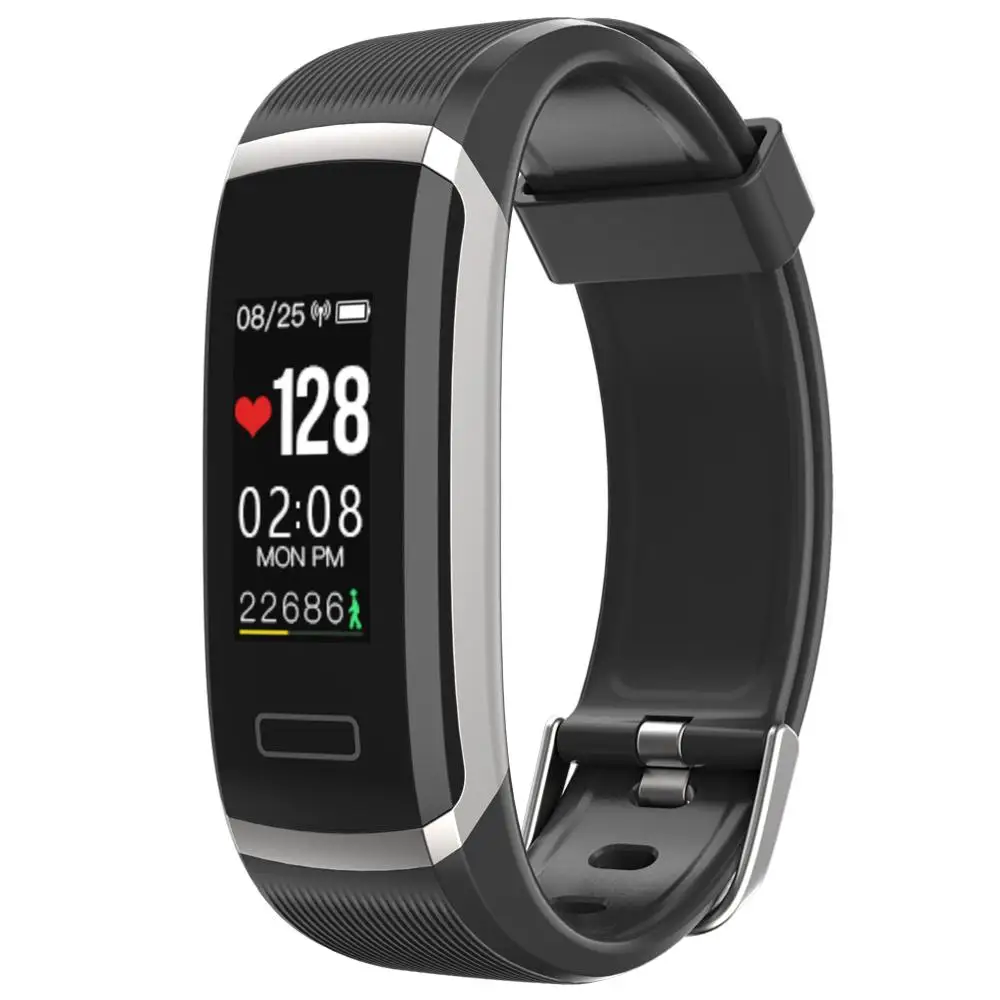 Wearpai GT101 умный Браслет для женщин и мужчин монитор сердечного ритма фитнес-трекер Водонепроницаемый IP67 смарт-браслет для Android/ios - Цвет: GT-101-BK