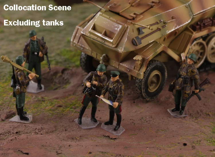 1/72 P0410 немецкий бронированный солдат готовый солдат он может сотрудничать со всеми видами танков