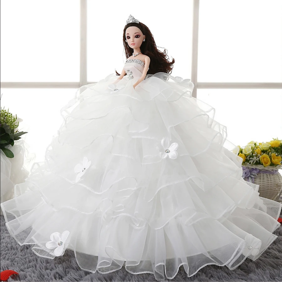 Волнистая юбка невесты свадебное платье Кукла 48*80 см 3D Свадьба Бобби девочка
