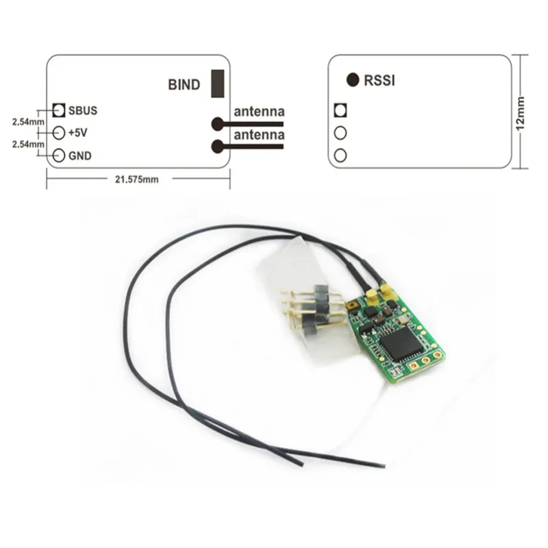 Frsky XM + Micro D16 SBUS полный диапазон приемника до 16 ch для RC Multicopte|Детали и аксессуары| |
