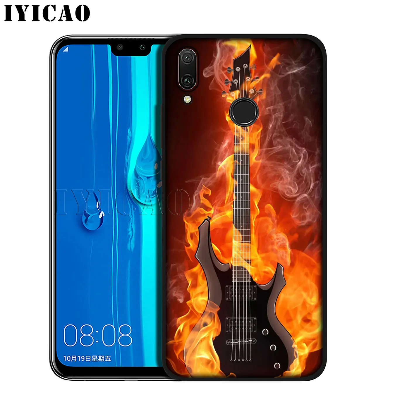 Роскошный мягкий силиконовый чехол для телефона IYICAO Music guitar DJ Huawei Mate 30 20 10 Pro Lite Nova