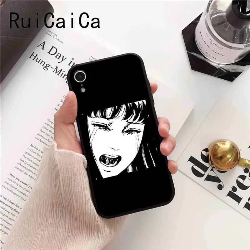 Ruicaica Мультяшные глаза Tomie Comic Красочный милый чехол для телефона iPhone X XS MAX 6 S 7 plus 8