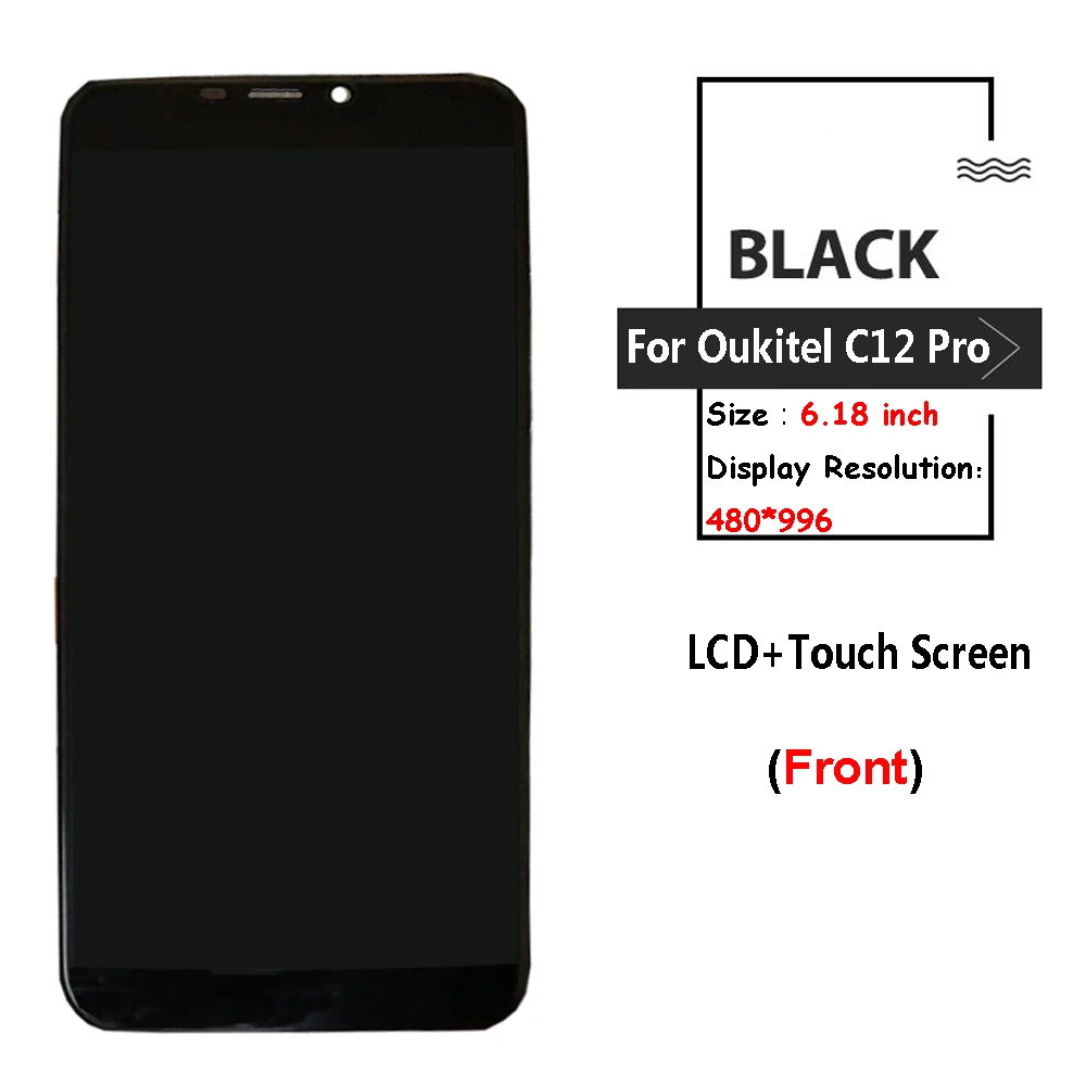 ЖК дисплей и дигитайзер в сборе для Oukitel C12 Pro сменный инструменты подарок|Экраны