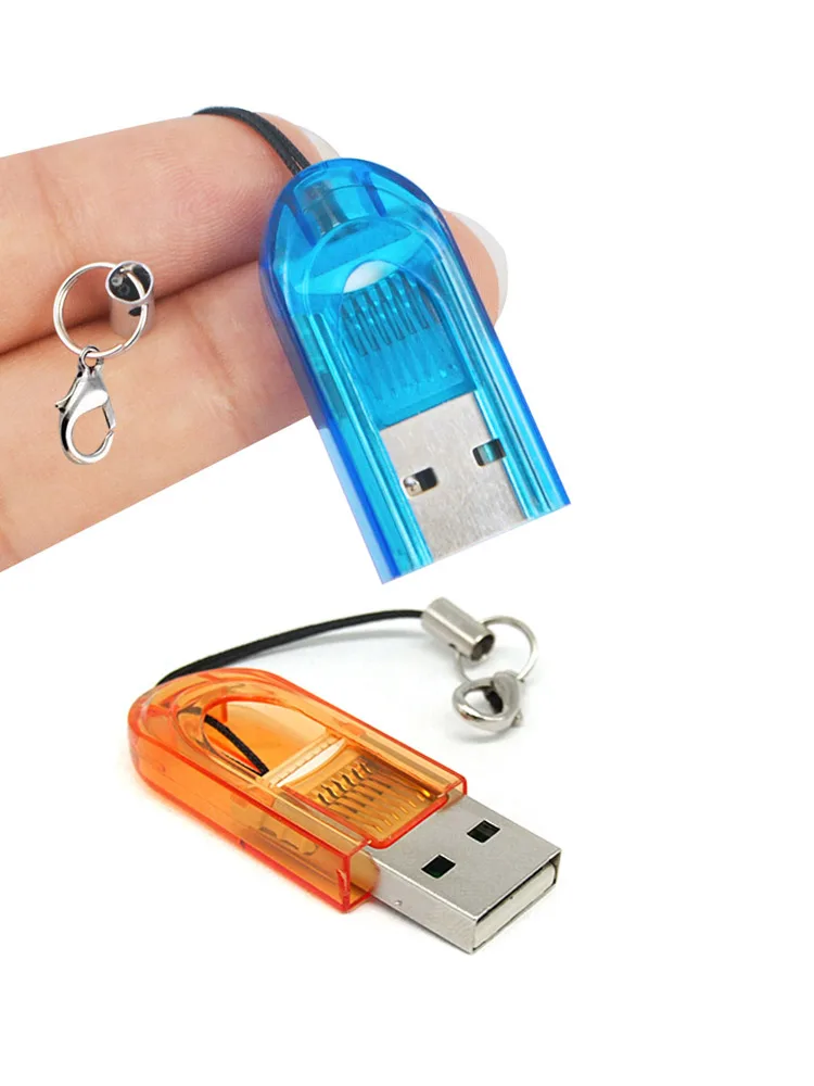 2 шт./лот Micro SD кардридер USB2.0 флэш-память портативный мини для T-Flash TF Microsd адаптер