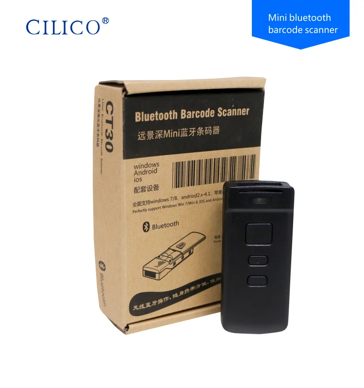 Free Shipping New Updated Mini CT30 Wireless Bluetooth Barcode Scanner for iphone 6 Plus Android Windows | Компьютеры и офис