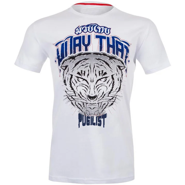 Футболка MMA Tiger с короткими рукавами Боевая футболка для занятий тайским боксом