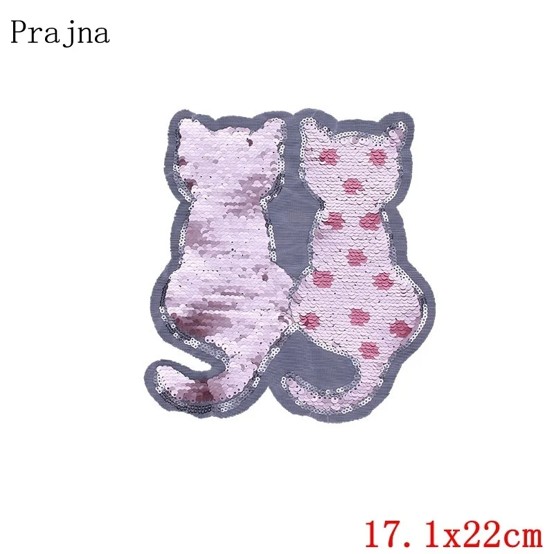 Prajna 3 стильные Реверсивные блестки Переводные накладки для одежды любовь пара