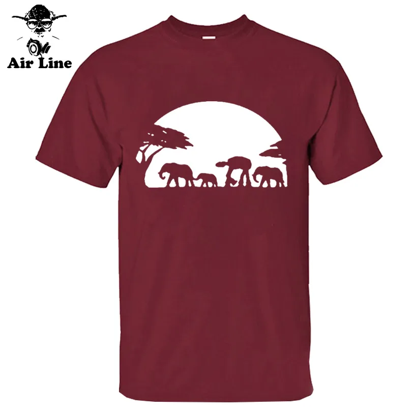 Мужская футболка, забавные Звездные войны AT-AT NATIONAL GEOGRAPHIC,, летние приталенные повседневные мужские дизайнерские хлопковые футболки с коротким рукавом