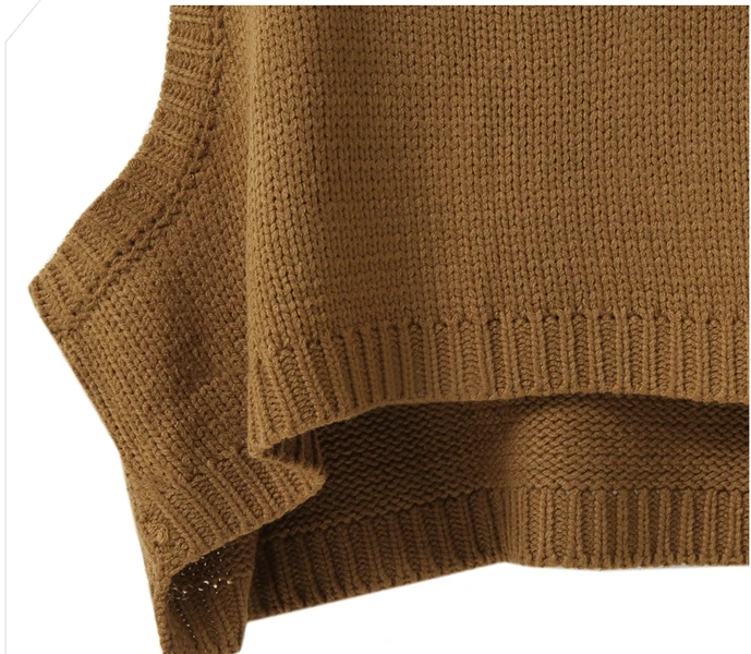 New V-Neck Short Sweater Vest Women Korean Pullovers Casual Pullover Knitting Autumn Winter Clothes Sueter Mujer C80909 | Женская одежда