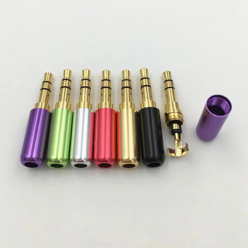 10 шт. алюминиевый корпус Mini 3 5 Jack мм 4 полюсный аудио стерео с зажимом крюк штекер