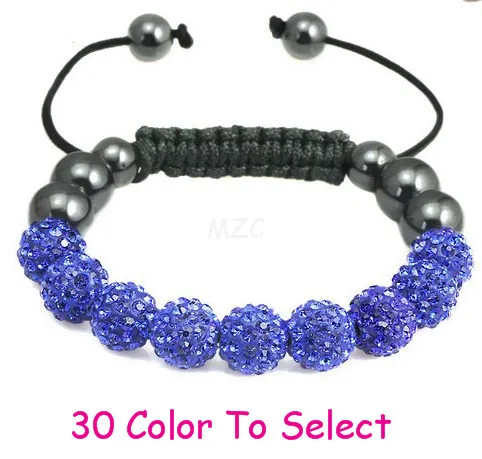 free shipping bndh new style mfgjfjhdfh HOT 10mm hot Disco Ball Beads Bracelet Fasion Jewelry For Men crystal | Украшения и