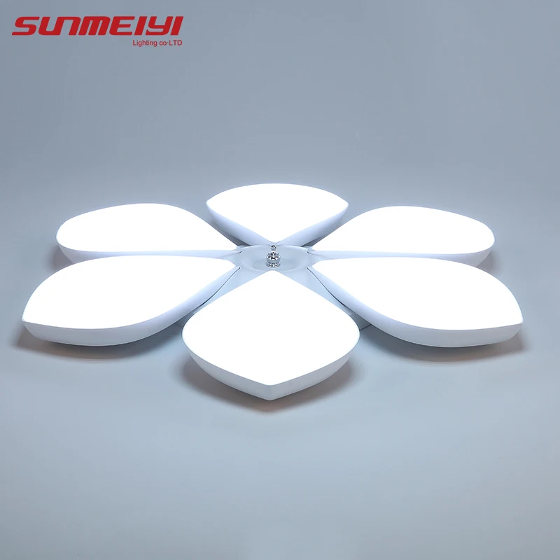 Белый плафон акриловый светодиодный потолочный светильник с цветочным узором