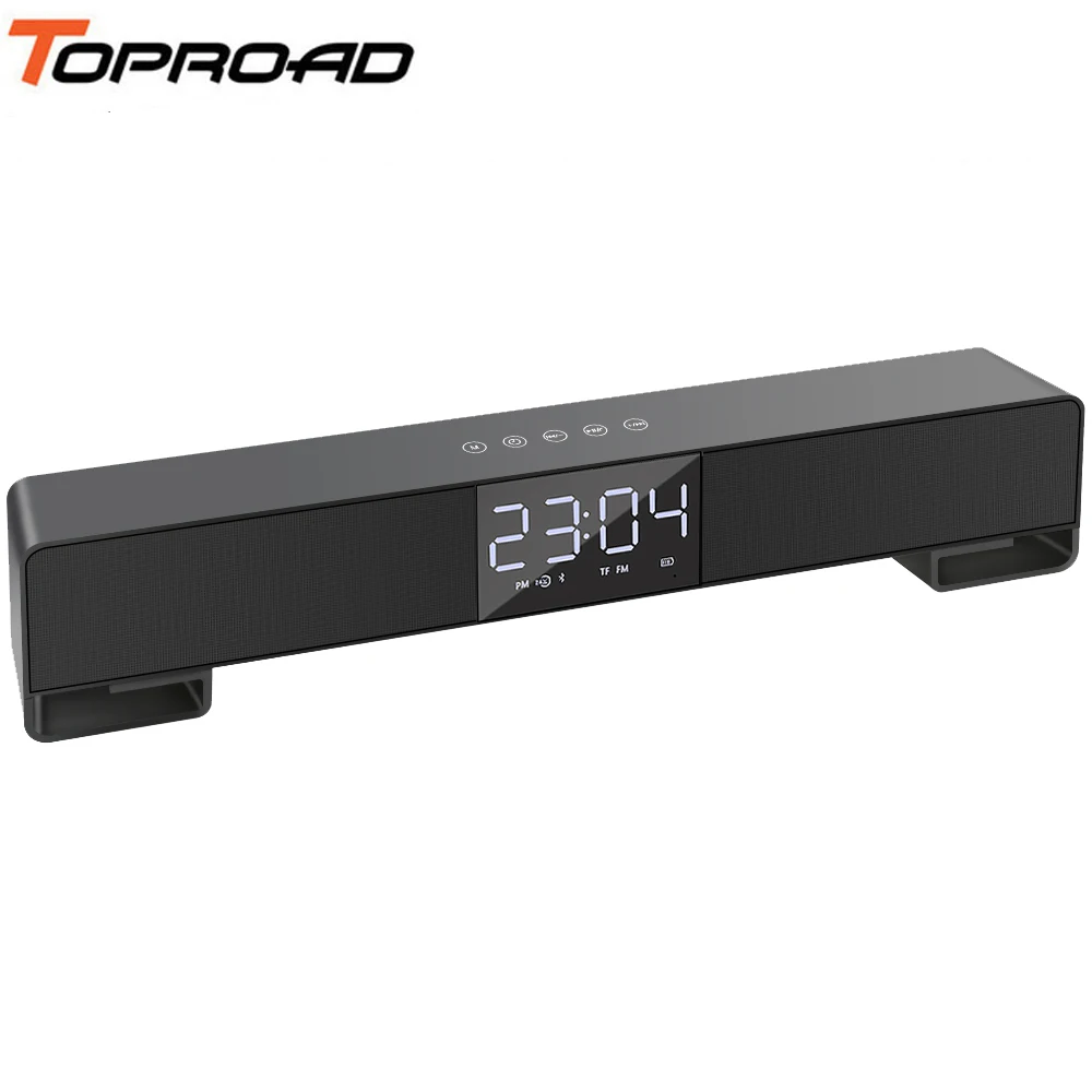 TOPROAD стерео Bluetooth динамик Беспроводные динамики Soundbar сенсорная кнопка Поддержка