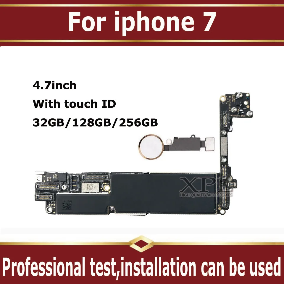32 Гб 128 ГБ 256 для iPhone 7 4 дюймов материнская плата разблокировка с полным чипом Touch ID
