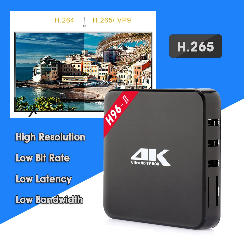 H96 2nd Gen Smart ТВ Box Amlogic S905 Octa Mali 450MP GPU 1 г/8 г 2 г/16 Android 7 4 г/5 8 ГГц Wi Fi Bluetooth Декодер каналов