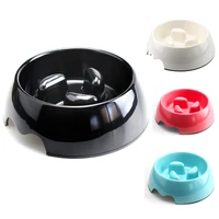 pet cat dog bowl anti choking round bowls melamine bowls food feeding slow feeder for small medium large dogs