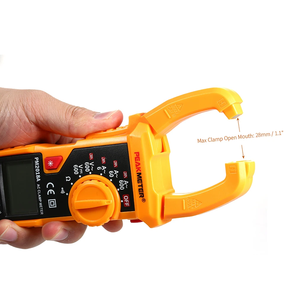 Токоизмерительные клещи для переменного тока 2000 отсчетов ЖК дисплей дисплея