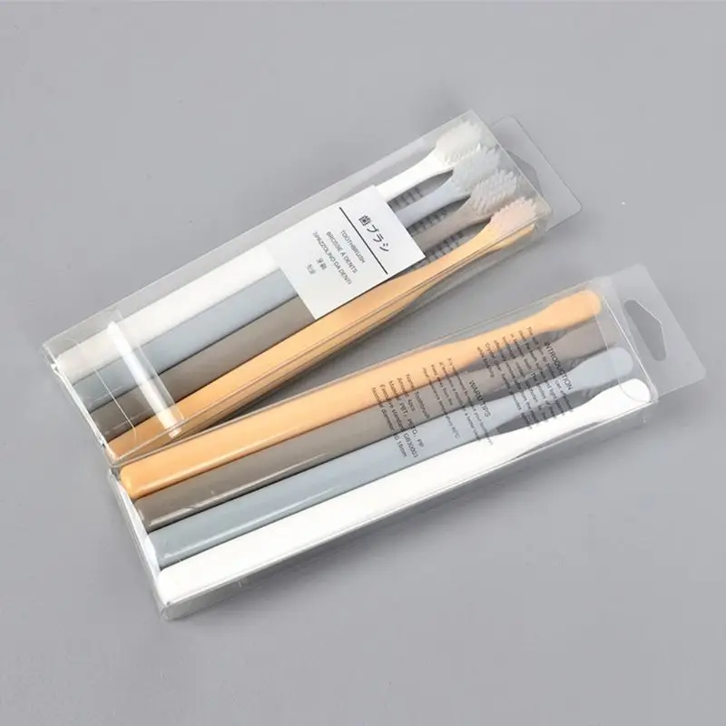 Зубная щетка с мягкой нейлоновой щетиной 4 шт./набор | Красота и здоровье