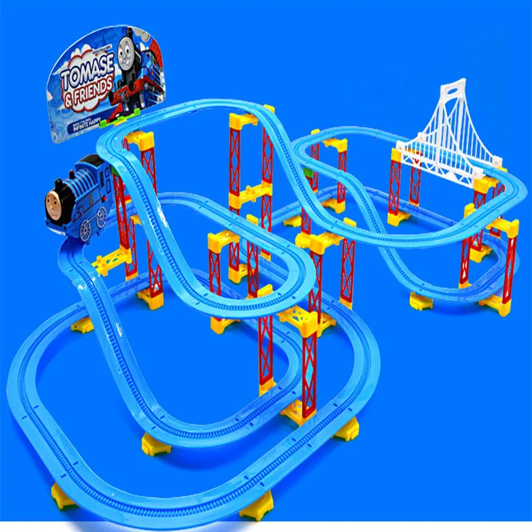 115 шт. детские игрушки Электрический рельсовый автомобиль детский поезд трек