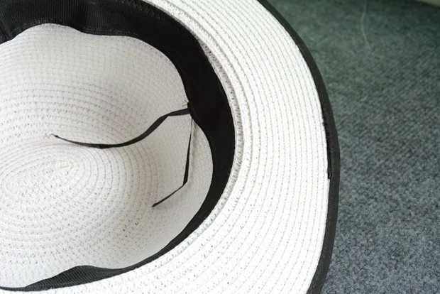 Женская соломенная шляпа с буквенным принтом M летняя большими полями Шляпа