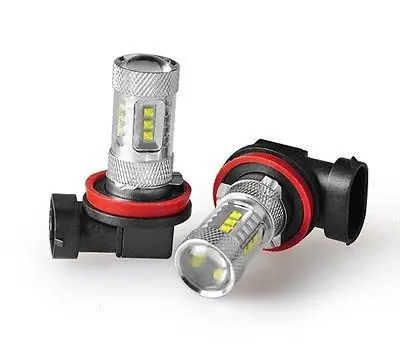 2x H11 16*5W Cree Chip CANBUS FOG LIGHT LED BULBS ERROR FREE 6000K WHITE H8 FOGLIGHT LED+ H8/H11 Auto Led Decoder Load Resistor |