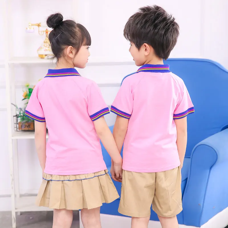 Summer Twins Baby Clothes Set Polo Tshirt+Shorts Boys shirt+Skirt Girls Performance Wear Costume | Детская одежда и обувь