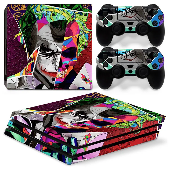 Многоцветная Виниловая наклейка для PS4 Pro консоль + 2 контроллера PCV Sony Playstation 4