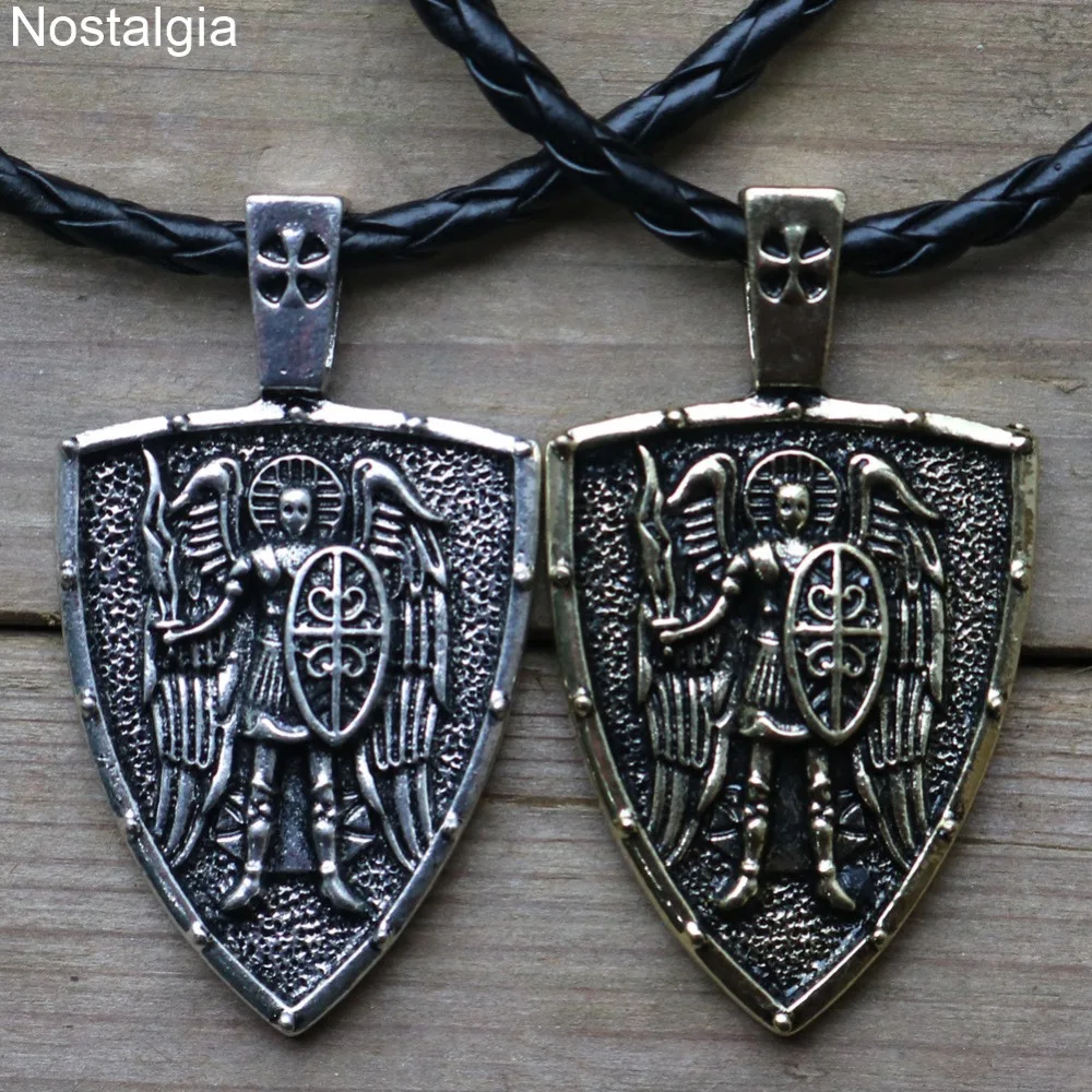 Archangel защита от Майкла щит талисман подвески-Амулеты мужские ожерелья 2020 |