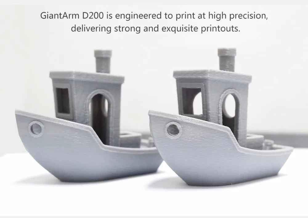 Новейший Geeetech GiantArm D200 3d принтер, собранный на облачной основе, встроенный Wi-Fi детектор накаливания, функция прерывания