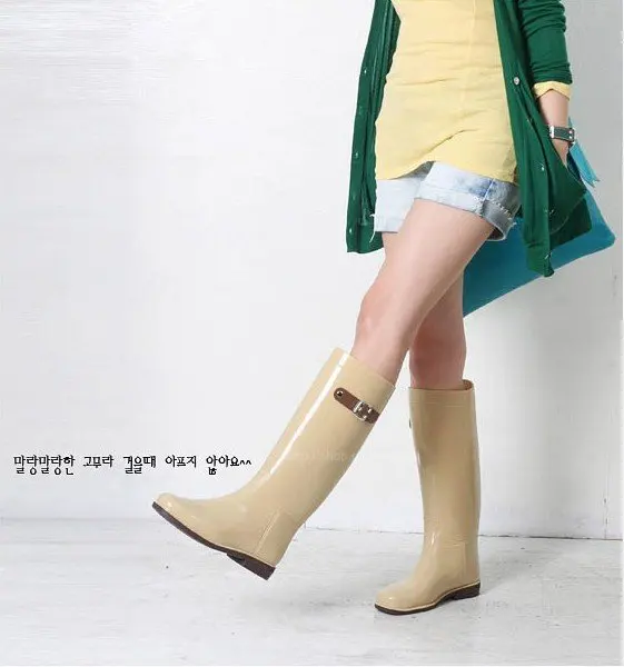 Стиль Женское японский резиновая обувь Лежа rainshoes высокая watershoe|fashion supermodels|fashion