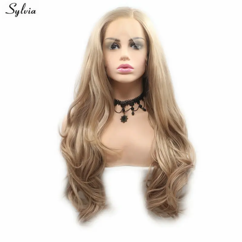 Sylvia Drag queen блонд парик мягкий термостойкий Волокно синтетический из волос для