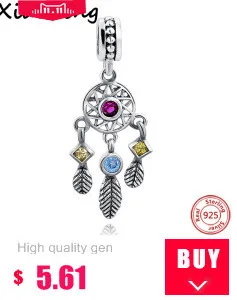 Hot Sale 925 Sterling Silver Charm heart With White cz Beads Fit Pandora Bracelet DIY Wholesale Accessories beads Jewelry Making