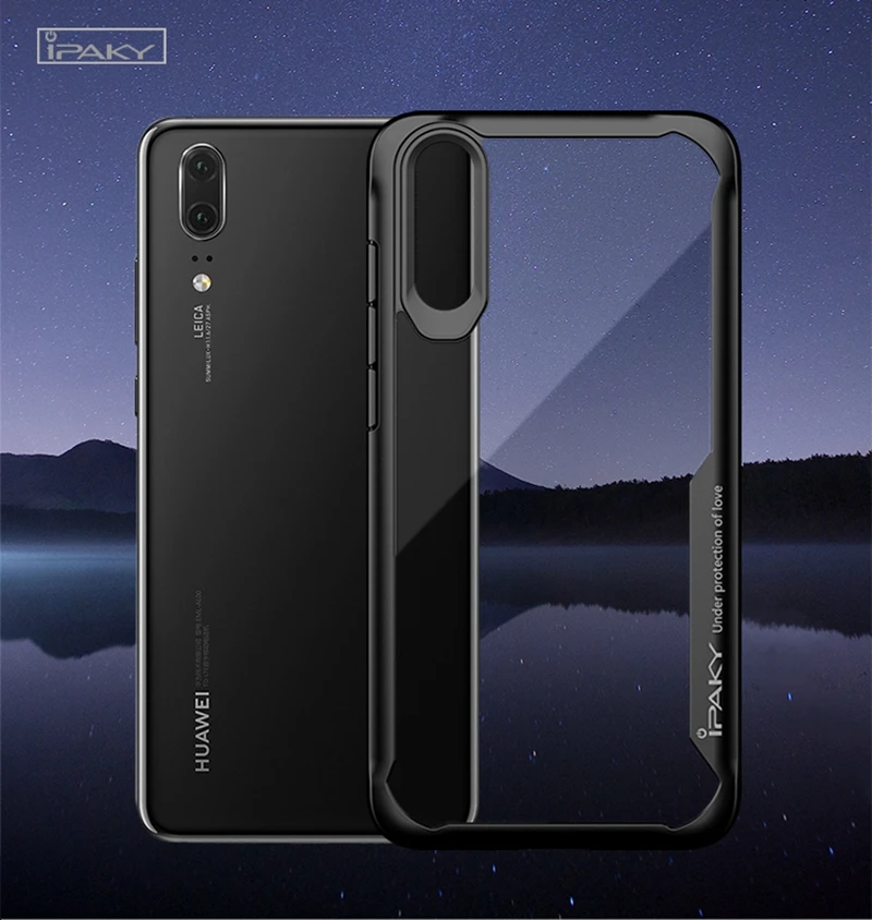 Чехол для huawei p20 pro IPAKY противоударный прозрачный силиконовый чехол из ТПУ+ PC чехол для телефона huawei P20 Lite nova 3 nova 3 i huawei mate 10 pro
