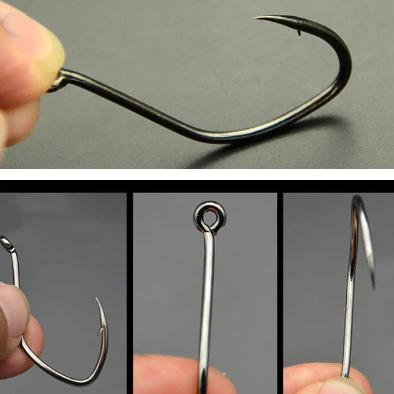 Fishinghooks Fishing Hooks with Rolling Swivel Sharp for Both Fresh water& Saltwater Fish Jig Rig Making Carp Fishing Hook